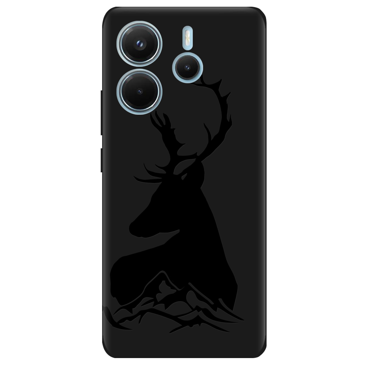 Чехол для Xiaomi Redmi Note 14 4G черный матовый soft touch Moral - фото 1 - Чехлы для телефонов