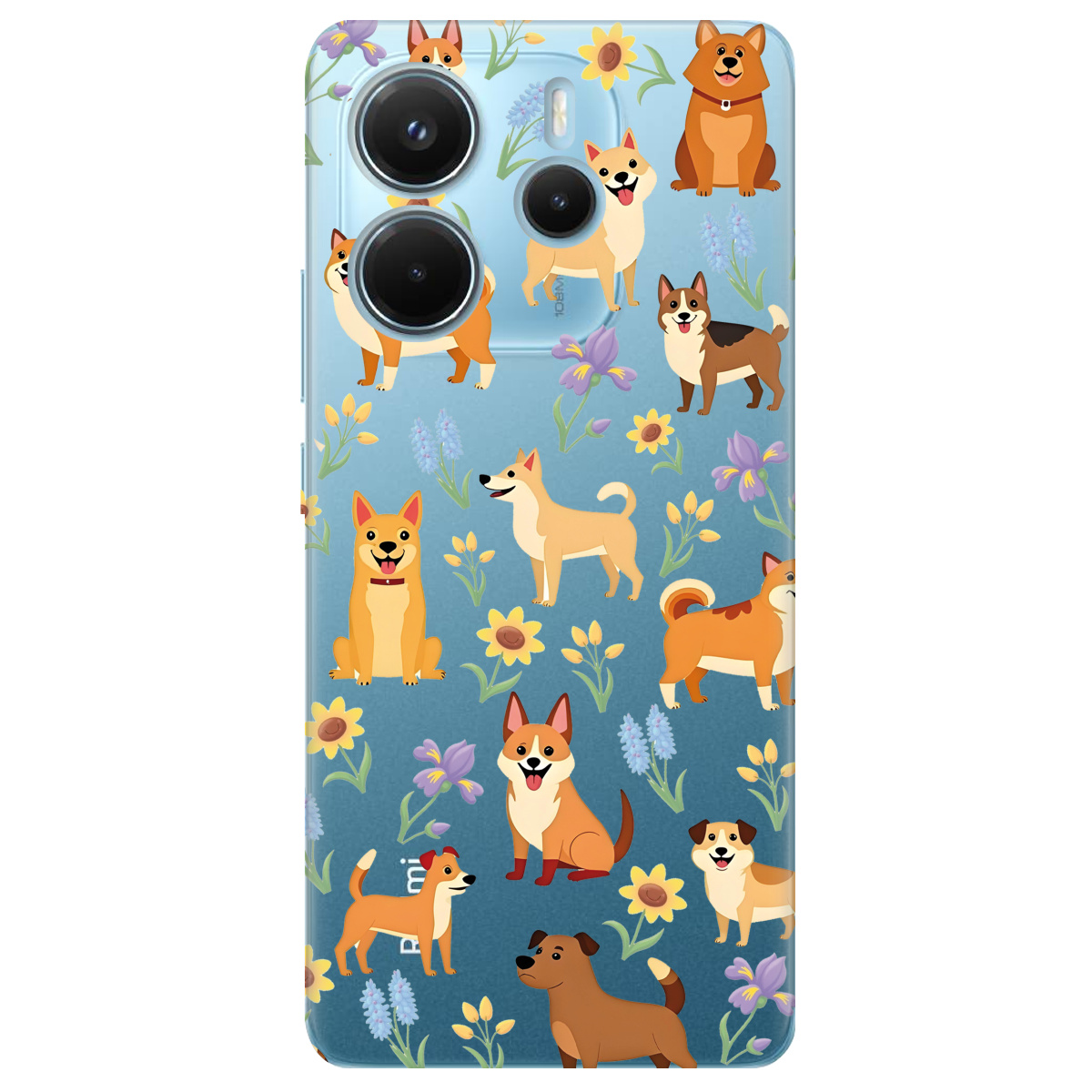 Чохол для Xiaomi Redmi Note 14 4G Blooming Puppies - фото 1 - Чохли для телефонів
