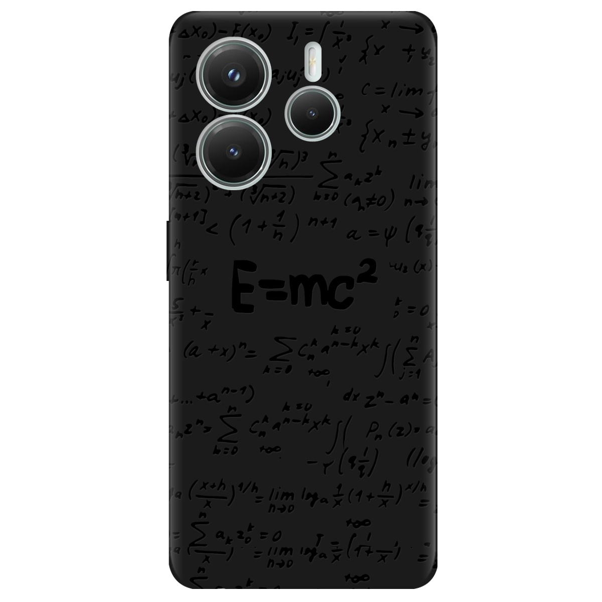 Чохол для Xiaomi Redmi Note 14 5G чорний матовий soft touch Black Einstein - фото 1 - Чохли для телефонів