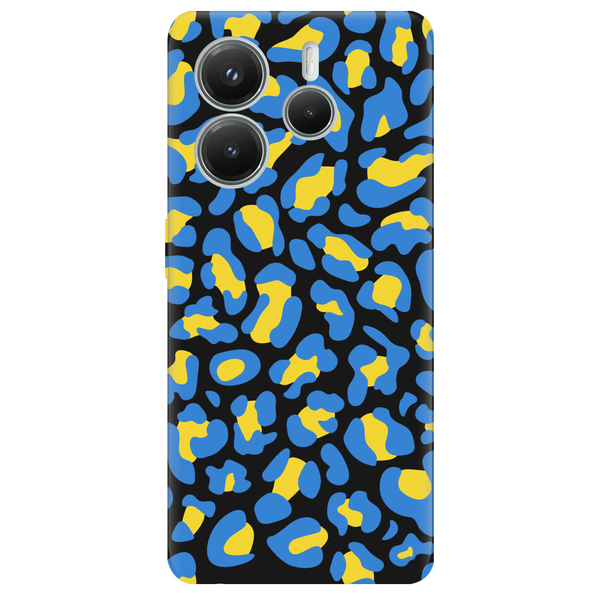 Чехол для Xiaomi Redmi Note 14 5G черный матовый soft touch LeopardUA - фото 1 - Чехлы для телефонов