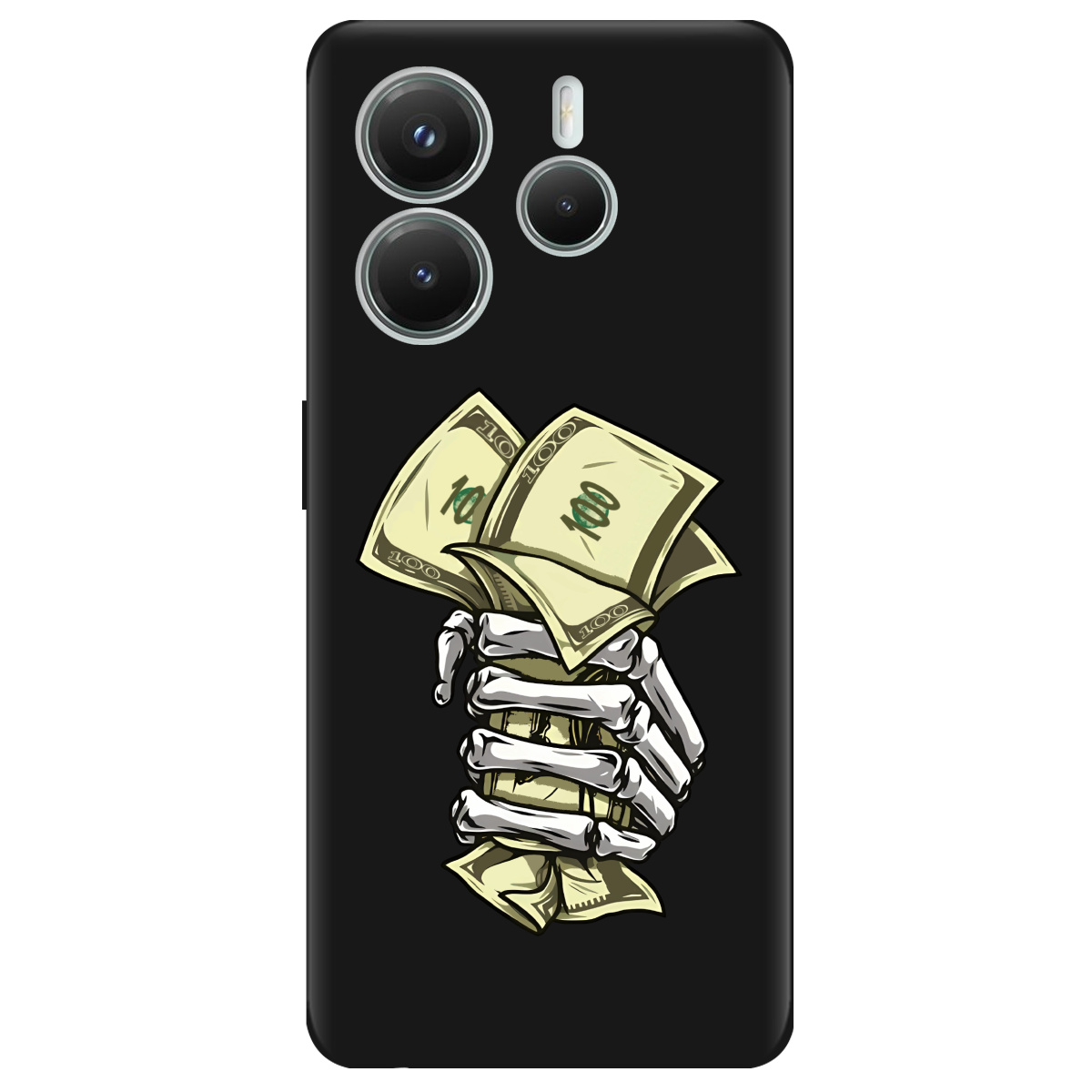 Чохол для Xiaomi Redmi Note 14 5G чорний матовий soft touch Загашник - фото 1 - Чохли для телефонів