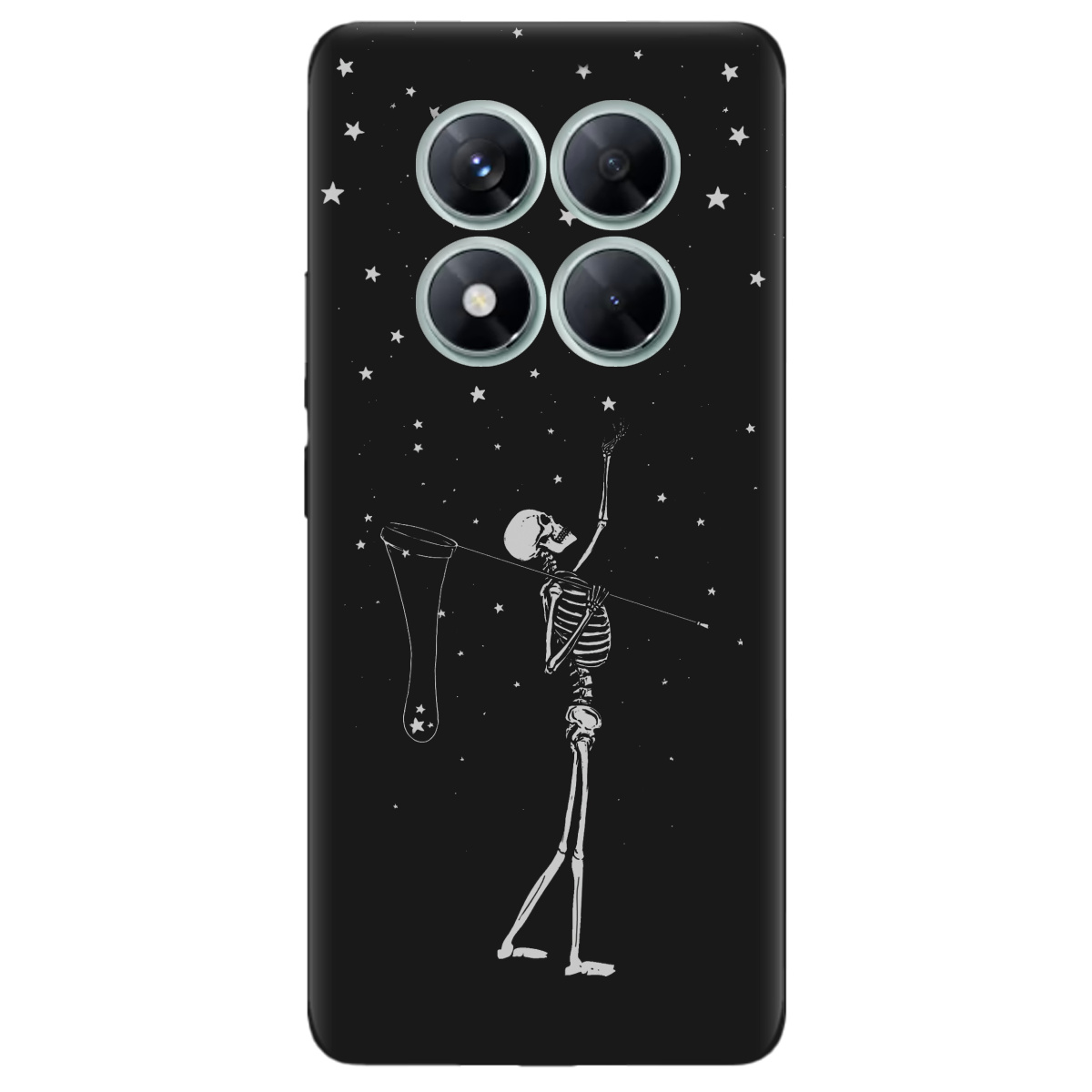 Чохол для Xiaomi Redmi Note 14 Pro 5G чорний матовий soft touch Stars night - фото 1 Чохол для Xiaomi Redmi Note 14 Pro 5G чорний матовий soft touch Stars night - фото 1 - Чохли для телефонів