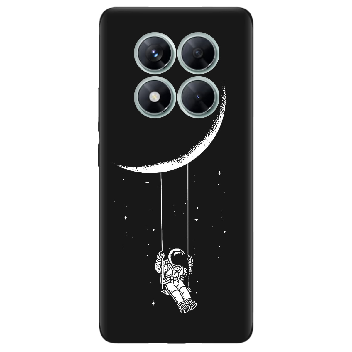 Чохол для Xiaomi Redmi Note 14 Pro 5G чорний матовий soft touch Swing - фото 1 - Чохли для телефонів