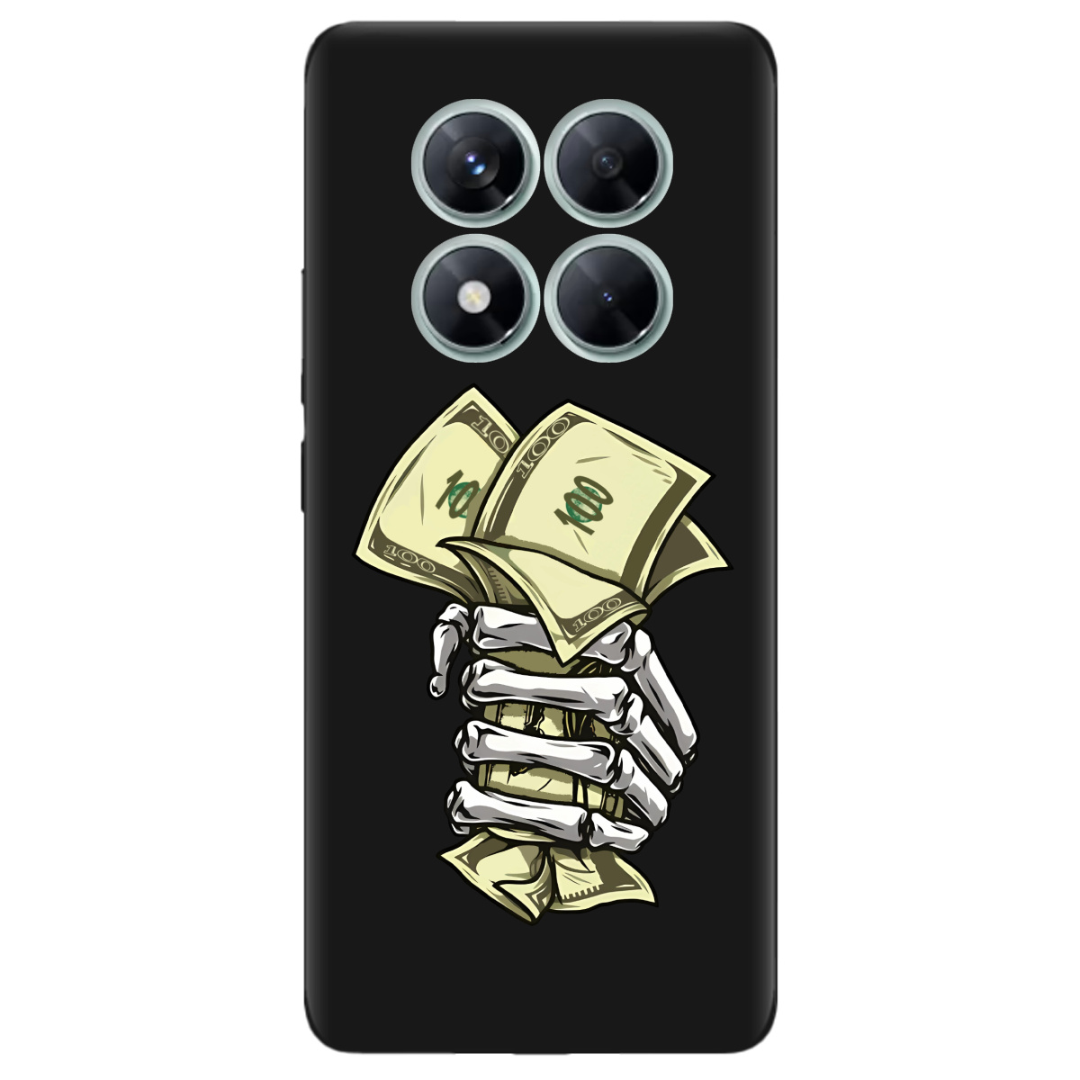 Чохол для Xiaomi Redmi Note 14 Pro 5G чорний матовий soft touch Загашник - фото 1 - Чохли для телефонів