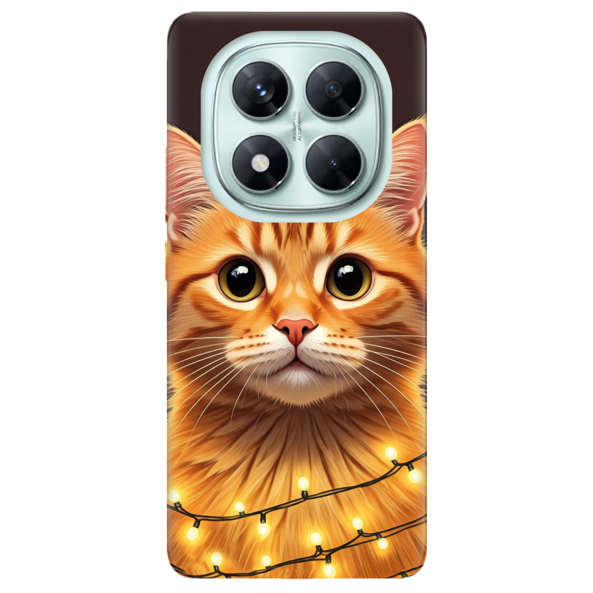 Чехол для Xiaomi Redmi Note 14 Pro 5G Festive Kitty - фото 1 - Чехлы для телефонов