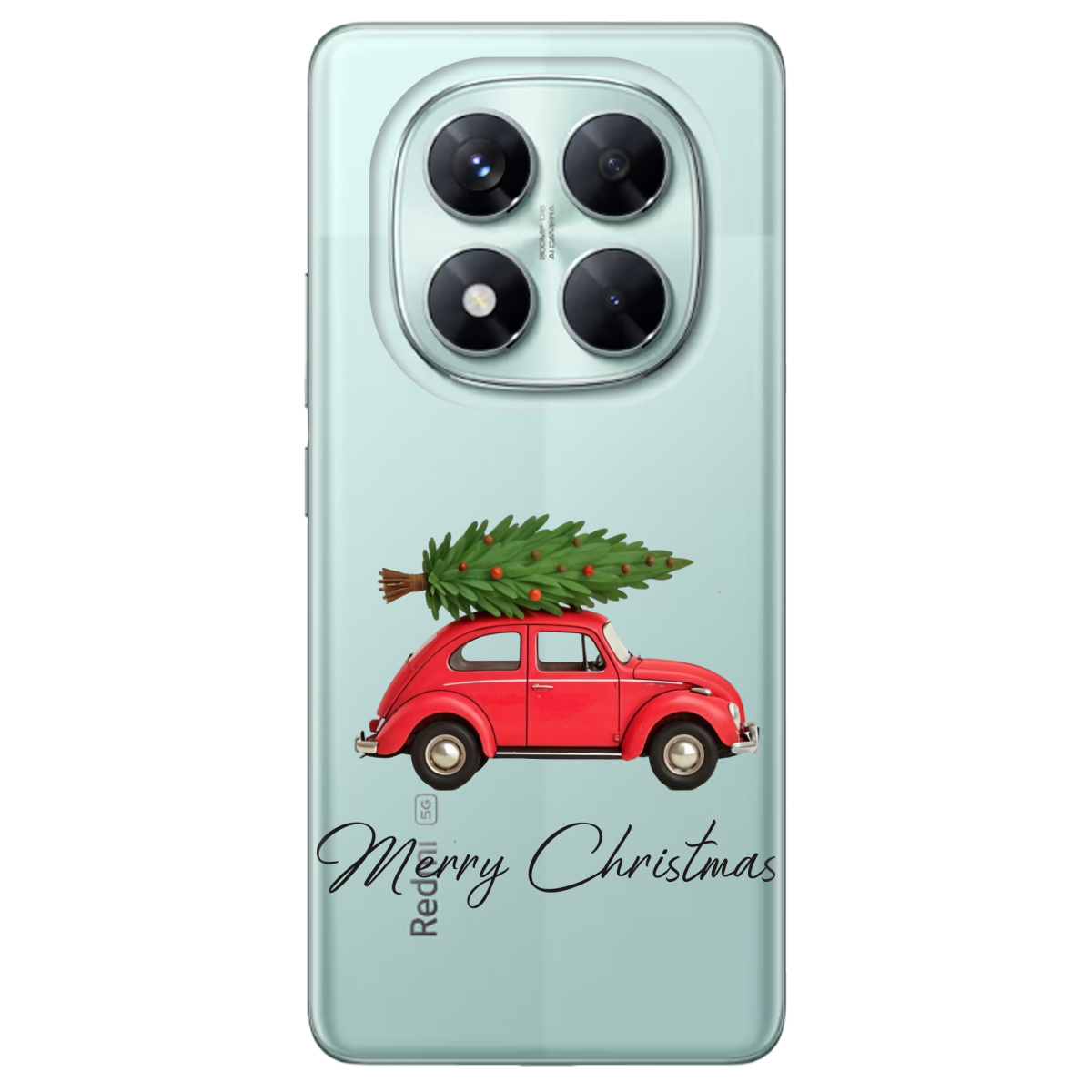 Чохол для Xiaomi Redmi Note 14 Pro 5G Christmas on Wheels - фото 1 - Чохли для телефонів