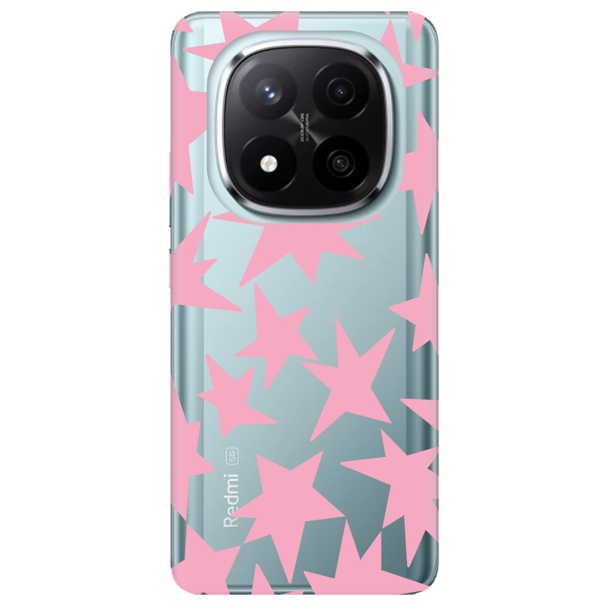 Чехол для Xiaomi Redmi Note 14 Pro + 5G Pink Star - фото 1 - Чехлы для телефонов
