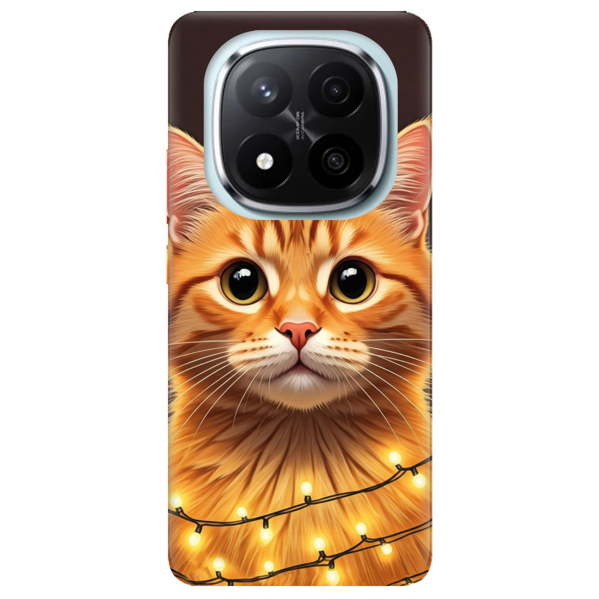 Чехол для Xiaomi Redmi Note 14 Pro + 5G Festive Kitty - фото 1 - Чехлы для телефонов