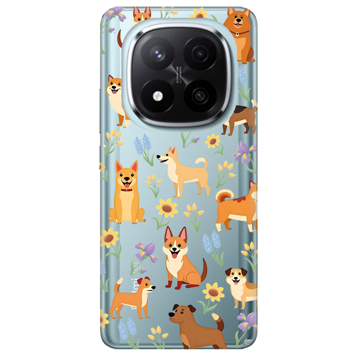Чехол для Xiaomi Redmi Note 14 Pro + 5G Blooming Puppies - фото 1 Чехол для Xiaomi Redmi Note 14 Pro + 5G Blooming Puppies - фото 1 - Чехлы для телефонов