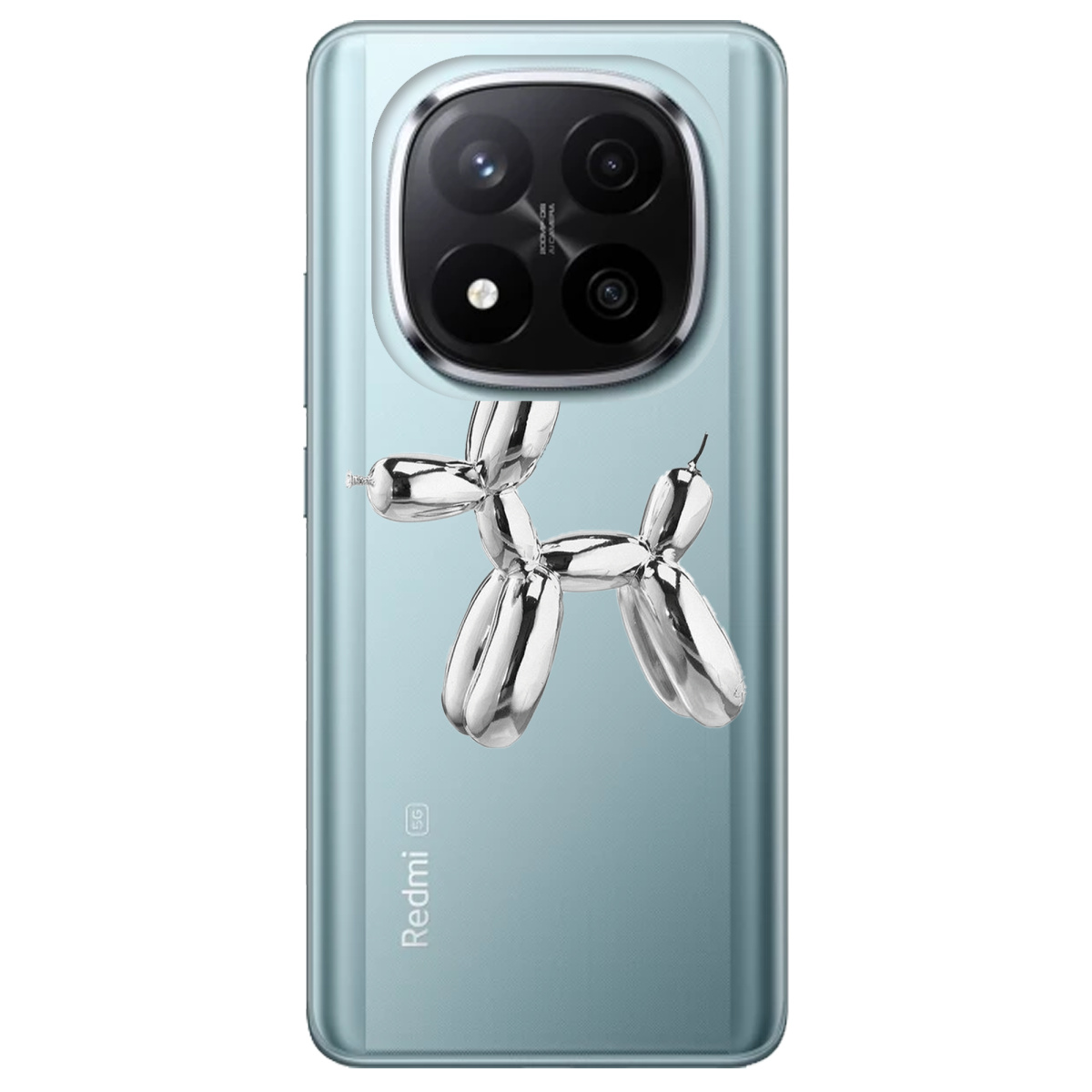 Чехол для Xiaomi Redmi Note 14 Pro + 5G Silver balloon - фото 1 - Чехлы для телефонов