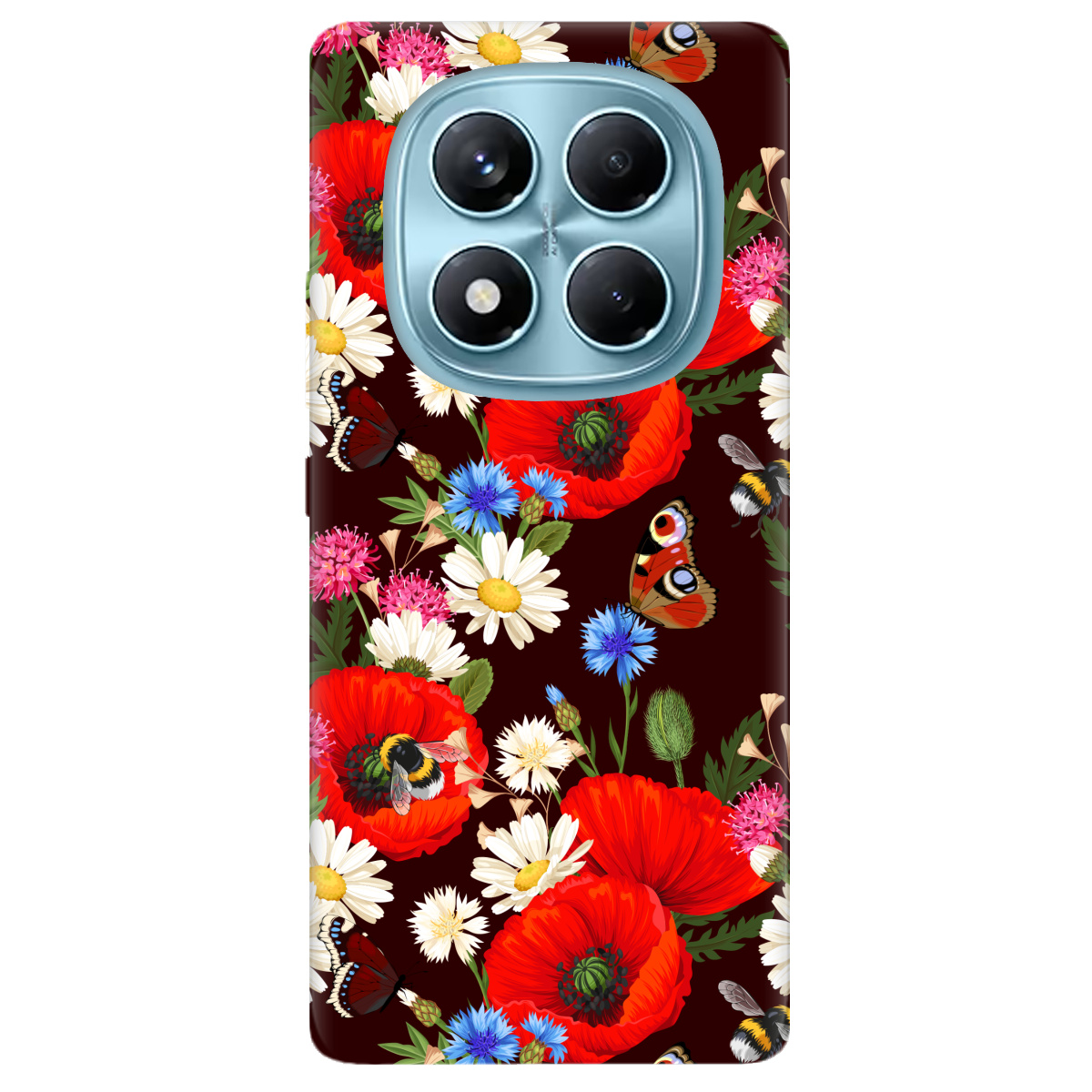 Чехол для Xiaomi Redmi Note 14 Pro 4G Лугові квіти - фото 1 - Чехлы для телефонов