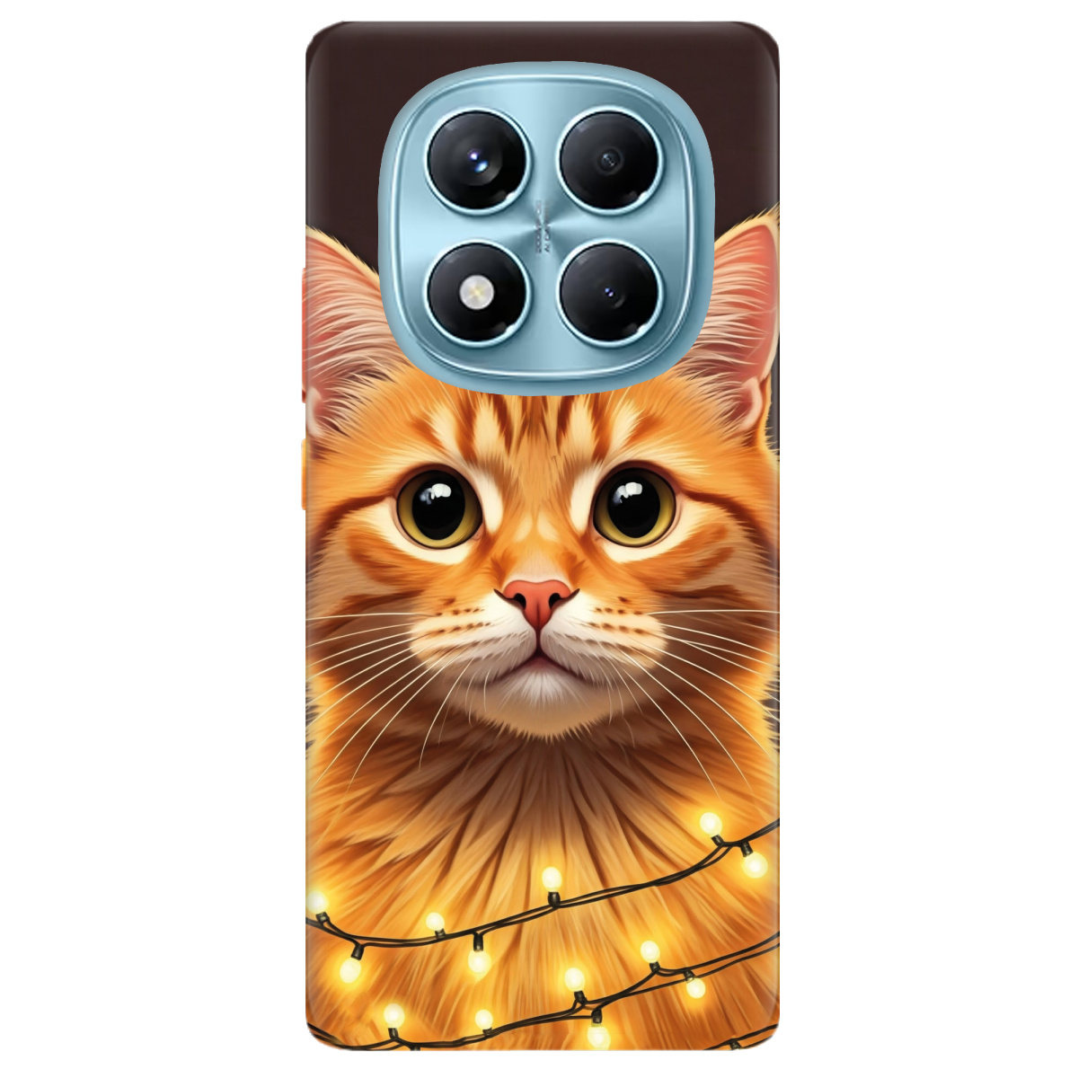 Чехол для Xiaomi Redmi Note 14 Pro 4G Festive Kitty - фото 1 - Чехлы для телефонов