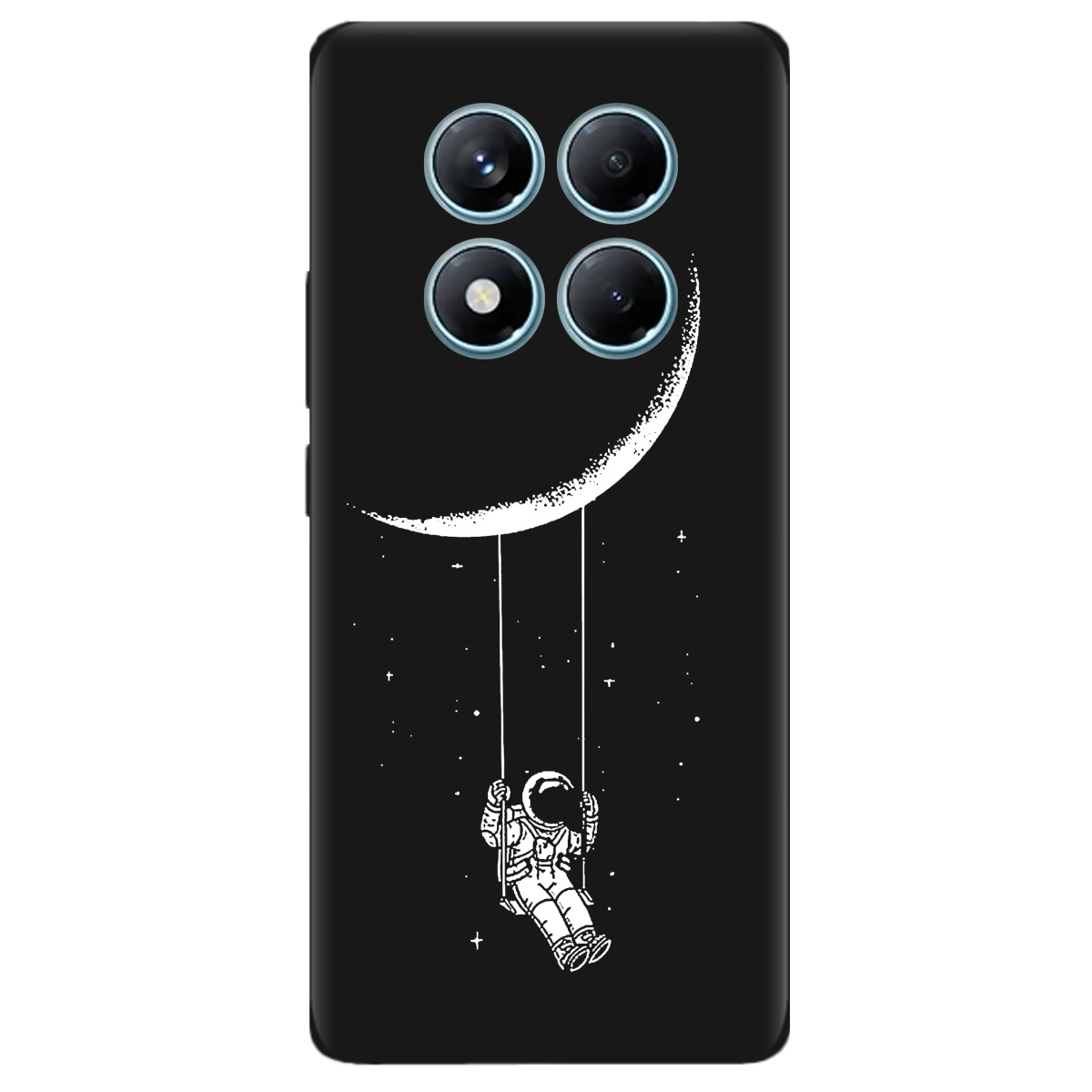 Чехол для Xiaomi Redmi Note 14 Pro 4G черный матовый soft touch Swing - фото 1 - Чехлы для телефонов