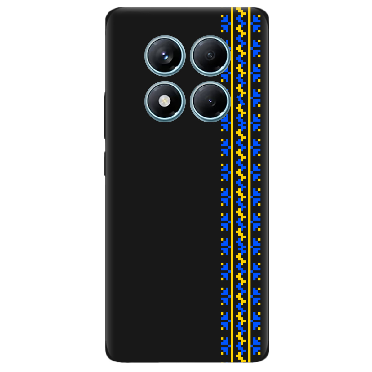 Чохол для Xiaomi Redmi Note 14 Pro 4G чорний матовий soft touch Embroidery - фото 1 Чохол для Xiaomi Redmi Note 14 Pro 4G чорний матовий soft touch Embroidery - фото 1 - Чохли для телефонів