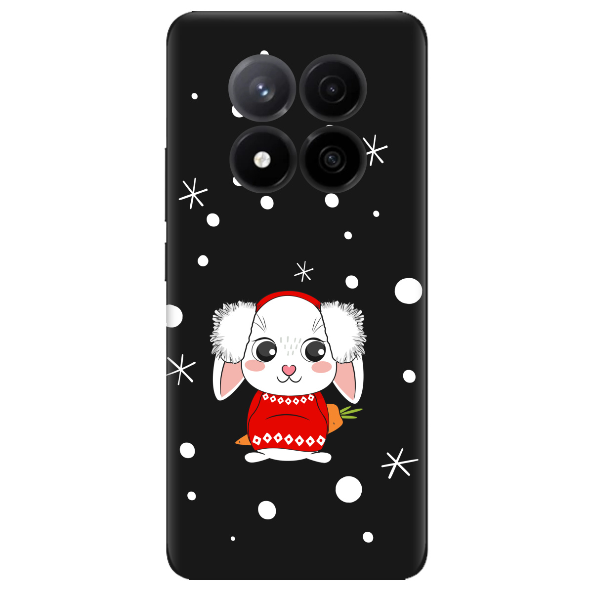 Чехол для Xiaomi Redmi Note 14 Pro + 5G черный матовый soft touch My bunny - фото 1 Чехол для Xiaomi Redmi Note 14 Pro + 5G черный матовый soft touch My bunny - фото 1 - Чехлы для телефонов