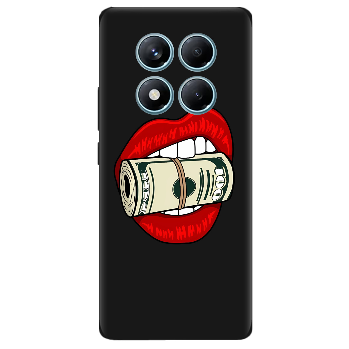 Чохол для Xiaomi Redmi Note 14 Pro 4G чорний матовий soft touch Secret - фото 1 - Чохли для телефонів