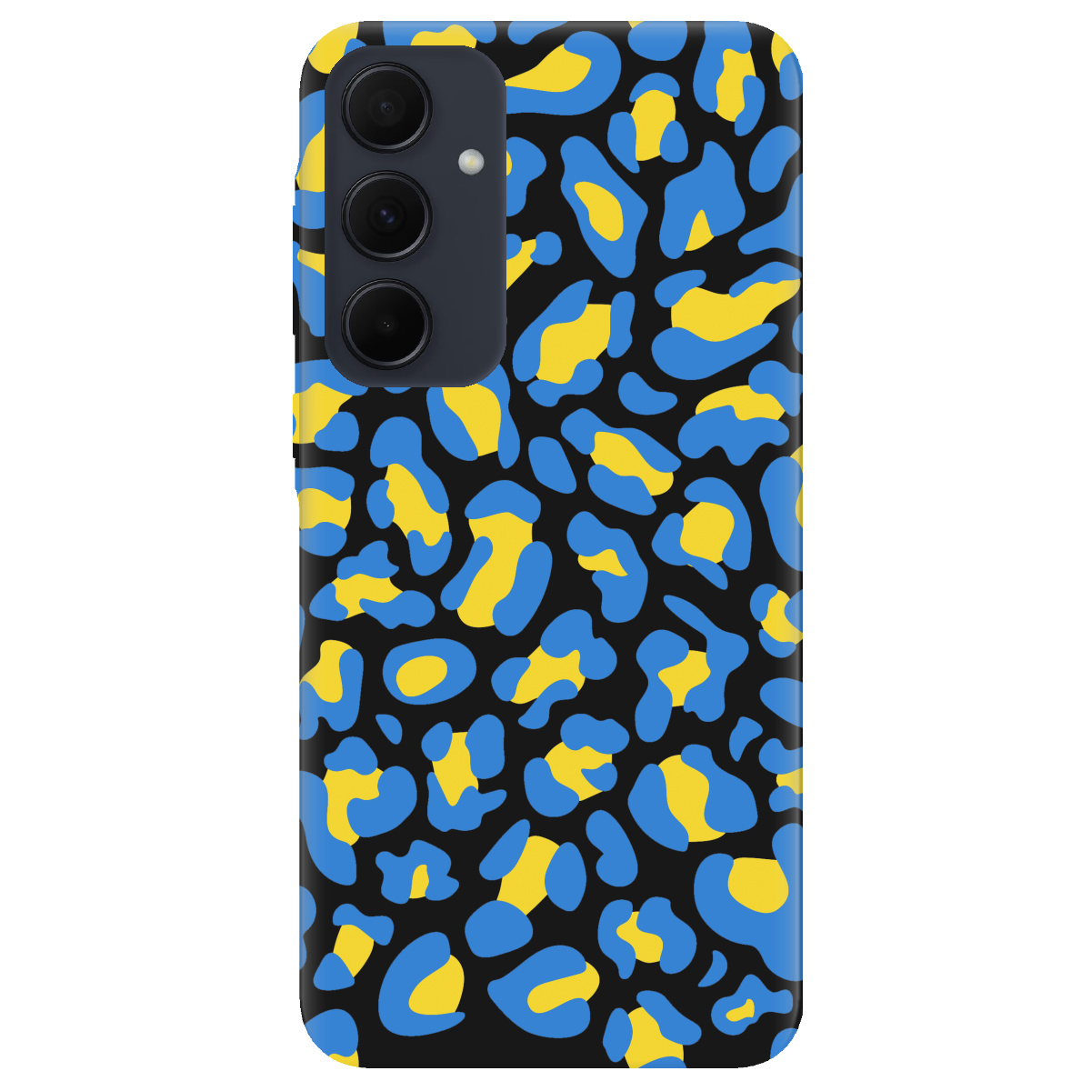 Чохол для Samsung Galaxy A35 чорний матовий soft touch LeopardUA - фото 1 - Чохли для телефонів