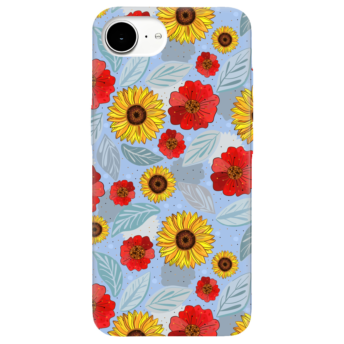 Чехол для Apple iPhone 16e Соняшники і маки - фото 1 - Чехлы для телефонов