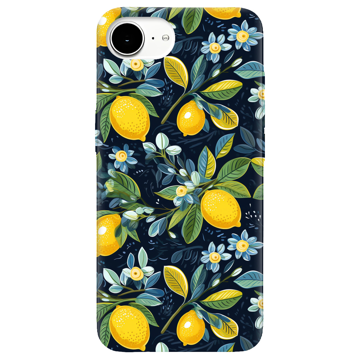Чохол для Apple iPhone 16e Lemon with flower - фото 1 - Чохли для телефонів