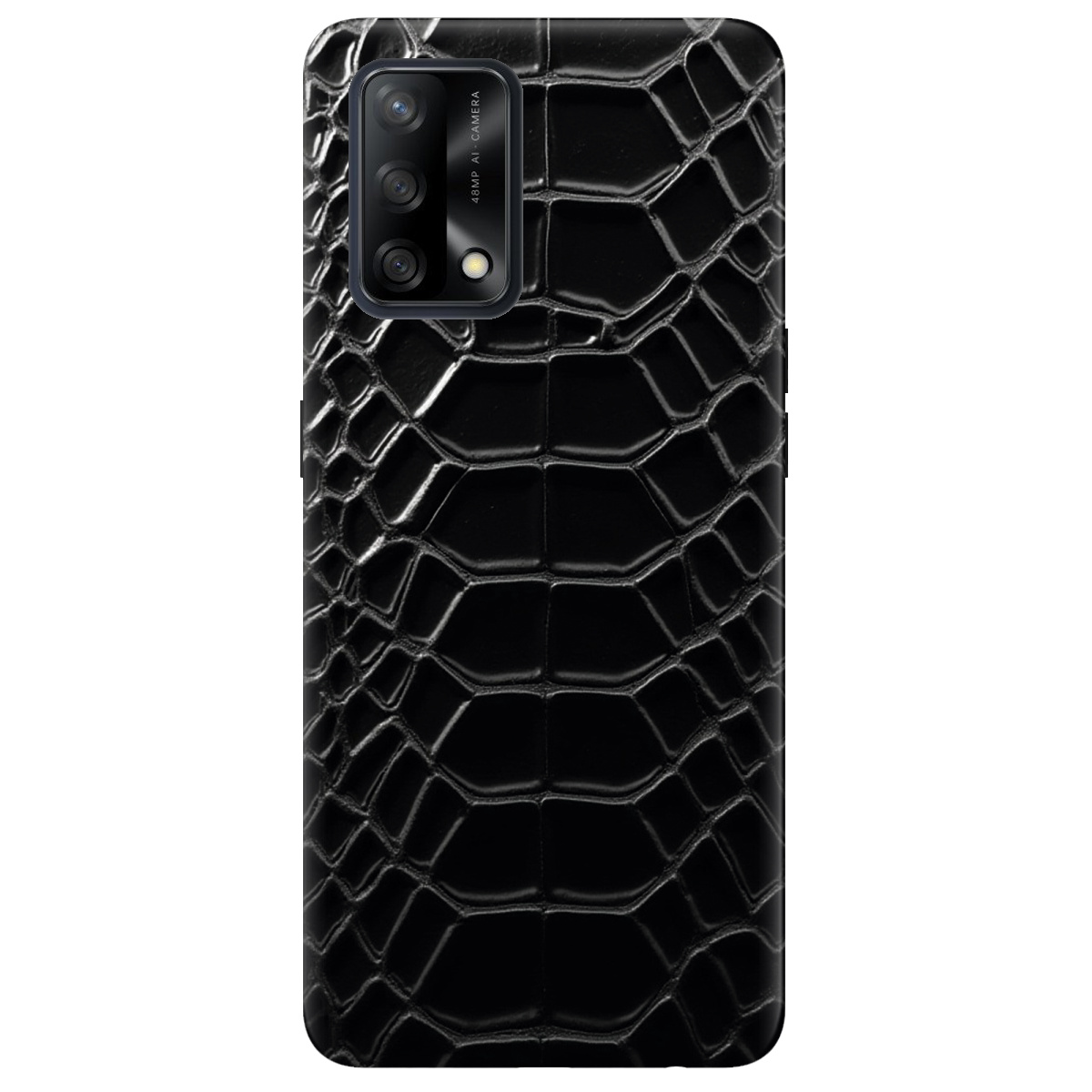 Чохол для Oppo A74 4G чорний матовий soft touch Хижий інстинкт - фото 1 - Чохли для телефонів