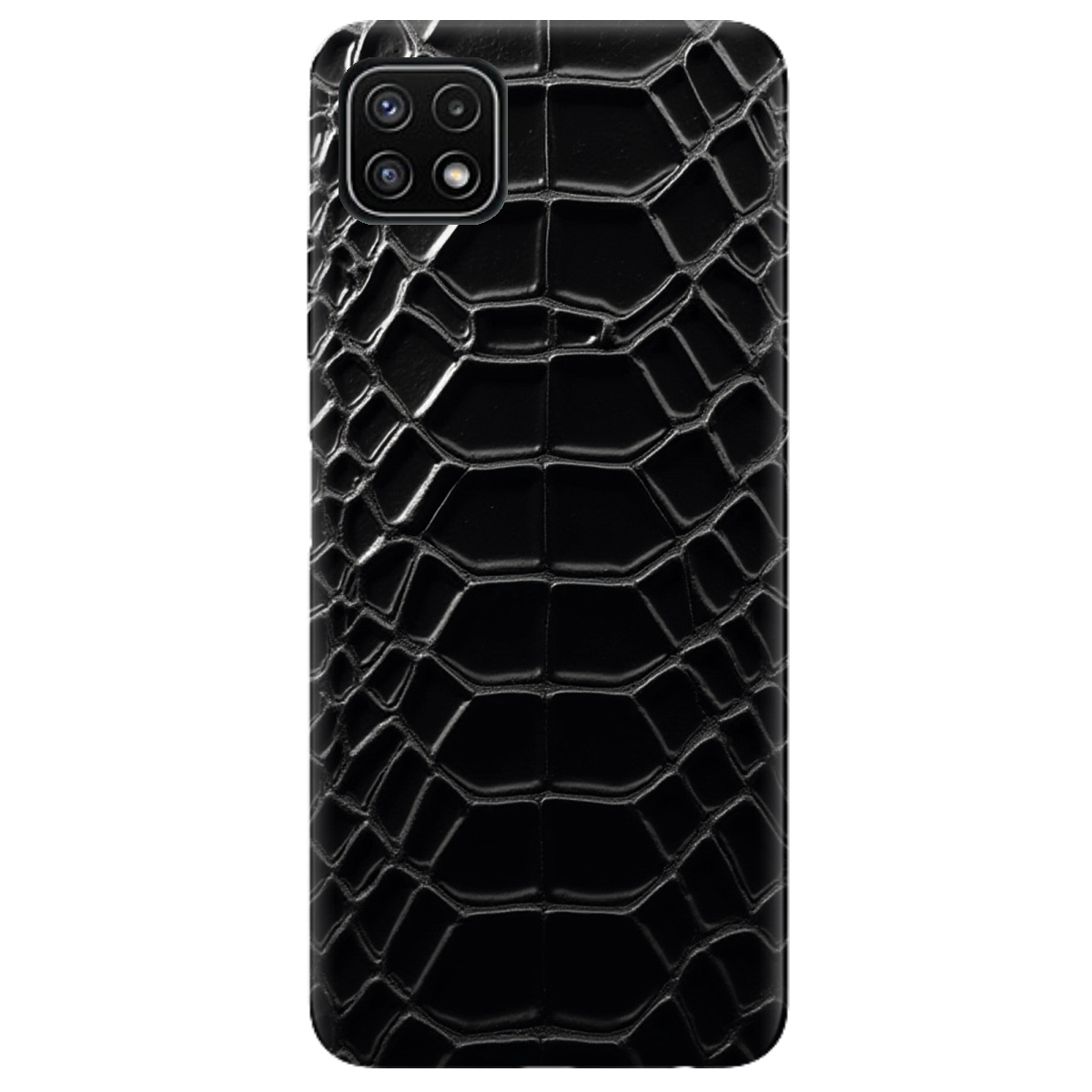 Чохол для Samsung Galaxy A22 5G чорний матовий soft touch Хижий інстинкт - фото 1 - Чохли для телефонів