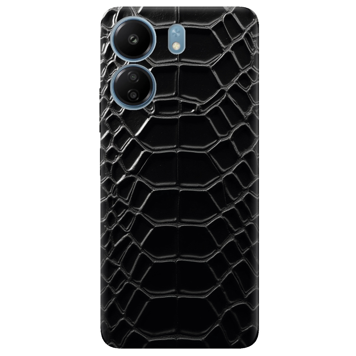 Чохол для Xiaomi Poco C65 чорний матовий soft touch Хижий інстинкт - фото 1 - Чохли для телефонів