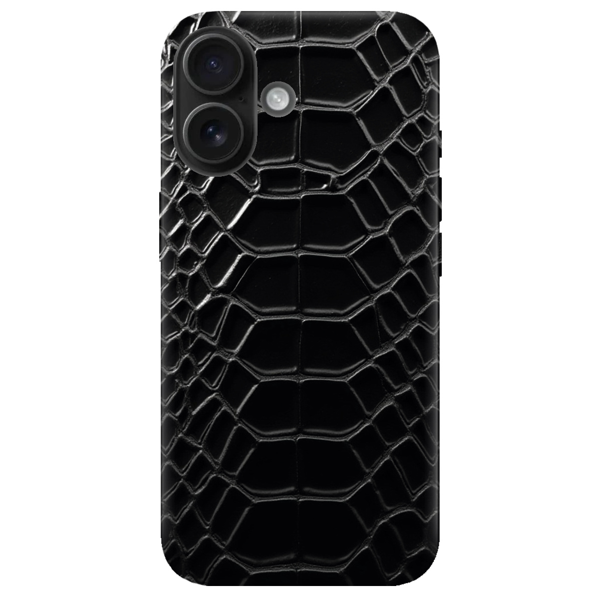 Чохол для Apple iPhone 16 чорний матовий soft touch Хижий інстинкт - фото 1 - Чохли для телефонів