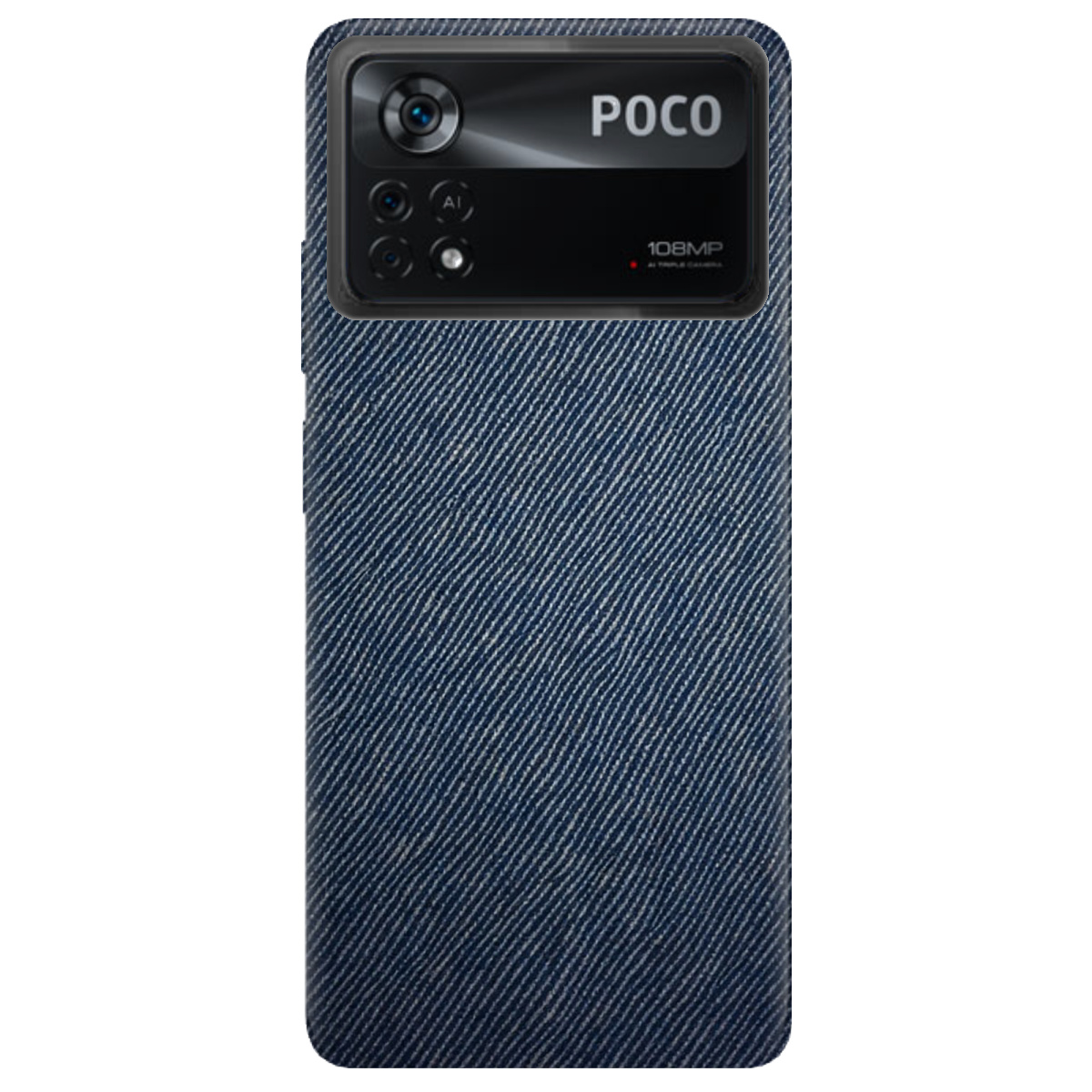 Чохол для Xiaomi Poco X4 Pro 5G Ретро джинс - фото 1 - Чохли для телефонів