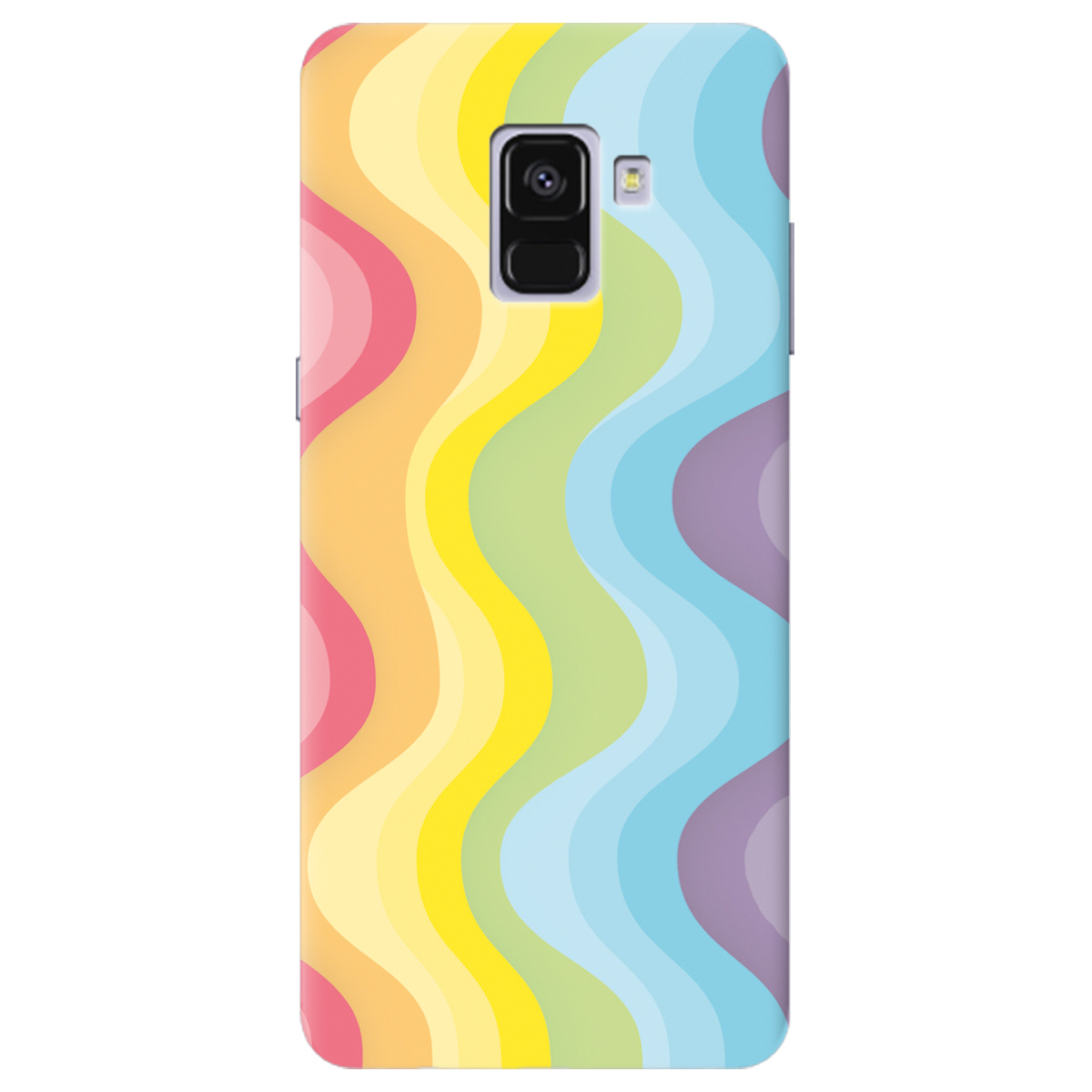Чехол для Samsung Galaxy A8 2018 Веселкові хвилі - фото 1 - Чехлы для телефонов