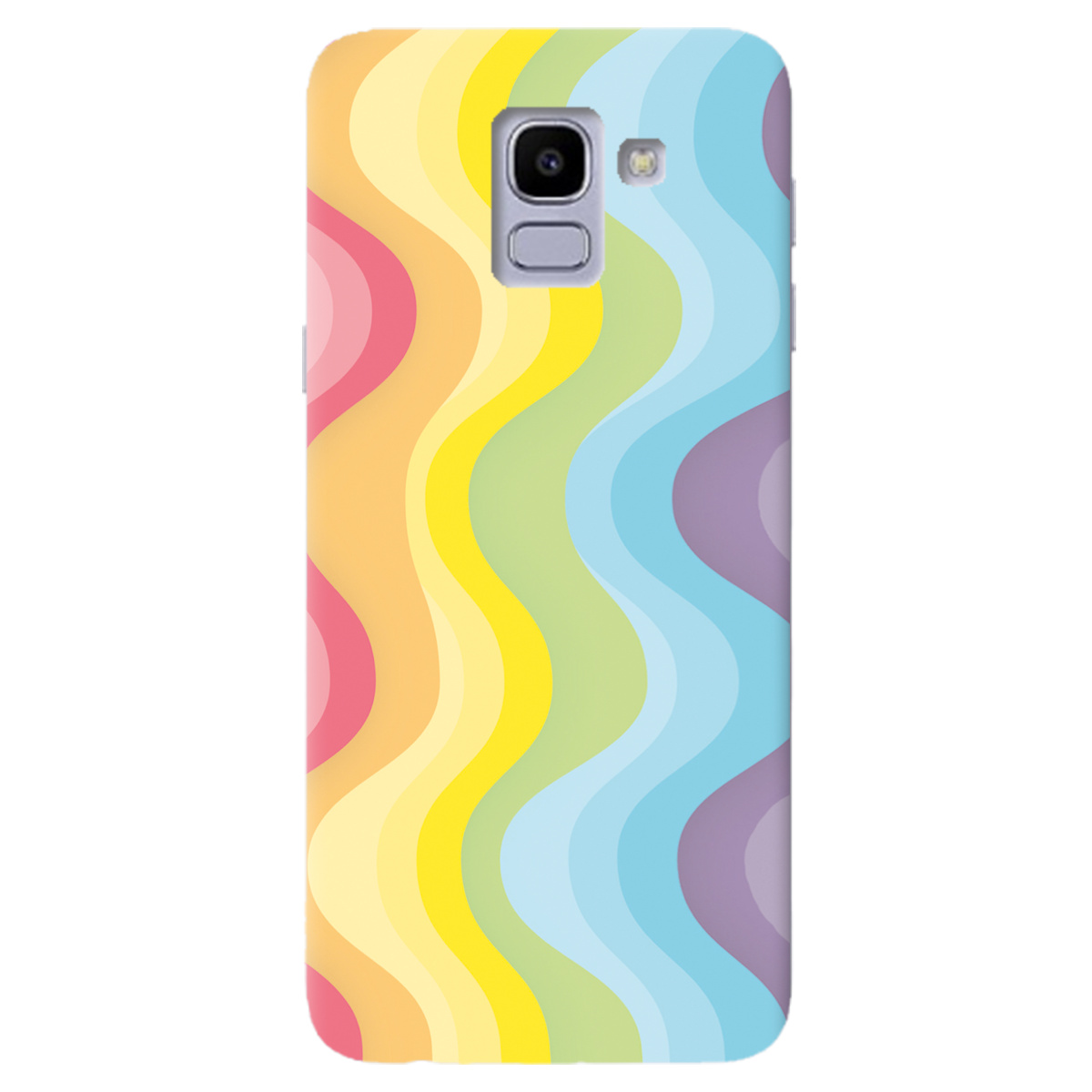 Чохол для Samsung Galaxy J6 2018 Веселкові хвилі - фото 1 - Чохли для телефонів