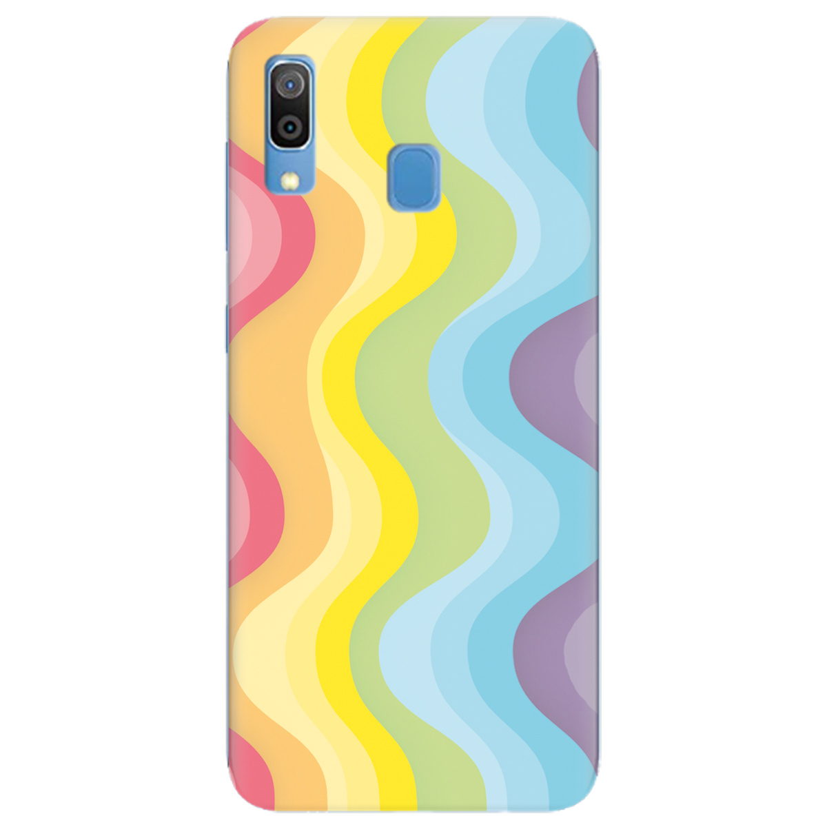 Чохол для Samsung Galaxy A30 Веселкові хвилі - фото 1 - Чохли для телефонів
