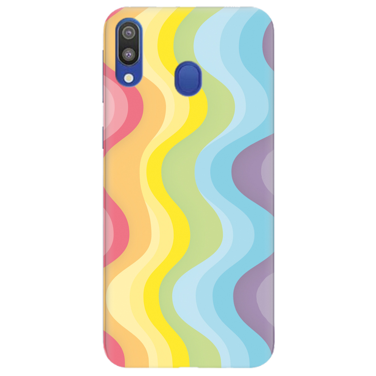 Чохол для Samsung Galaxy M20 Веселкові хвилі - фото 1 - Чохли для телефонів