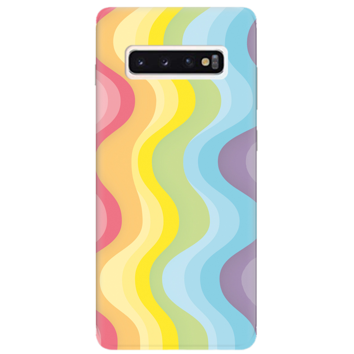 Чохол для Samsung Galaxy S10 Веселкові хвилі - фото 1 - Чохли для телефонів