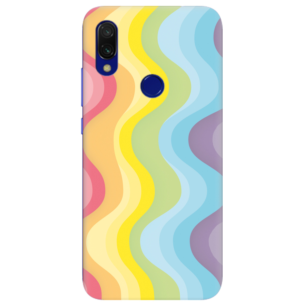 Чохол для Xiaomi Redmi 7 Веселкові хвилі - фото 1 - Чохли для телефонів