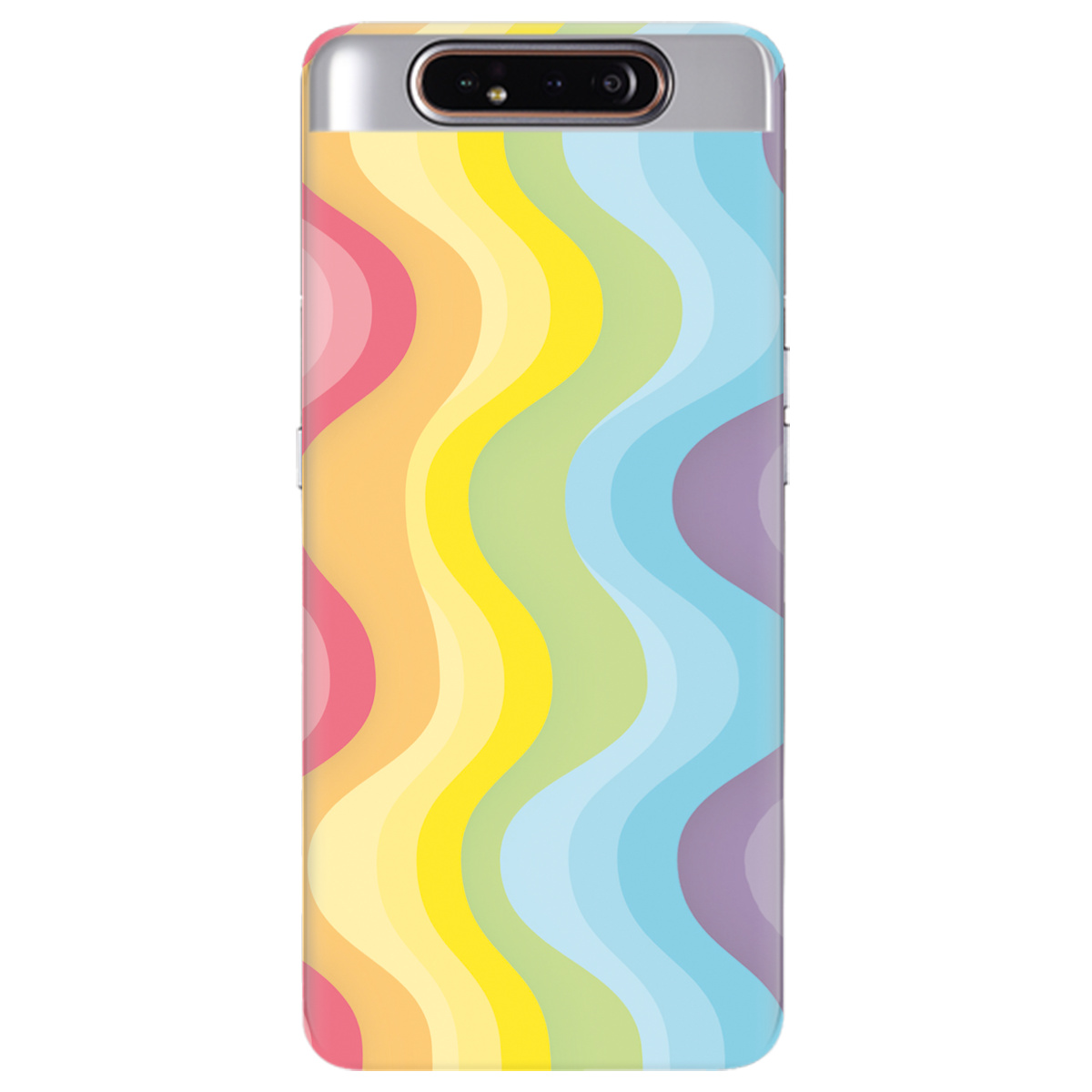 Чохол для Samsung Galaxy A80 Веселкові хвилі - фото 1 - Чохли для телефонів
