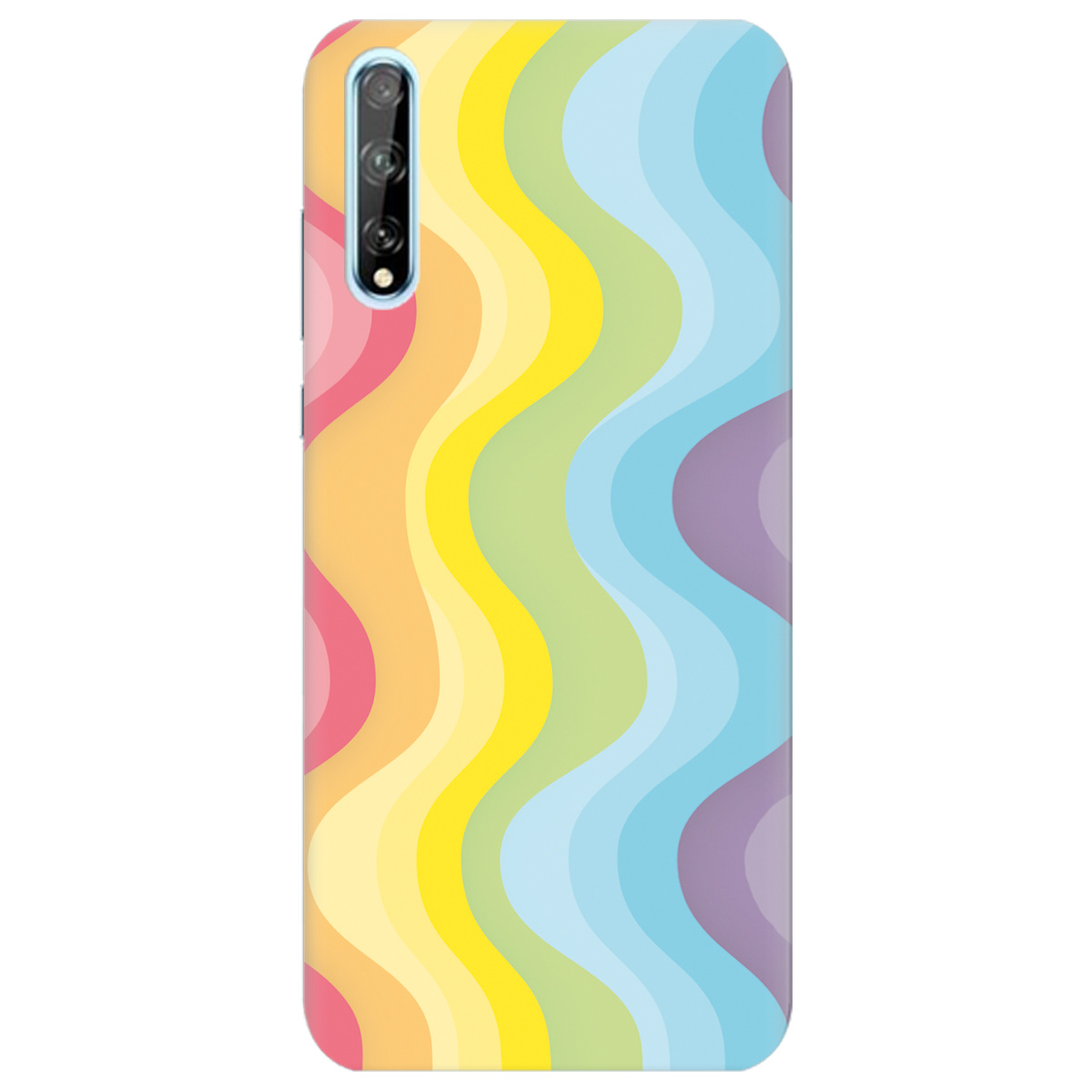 Чехол для Huawei P Smart S Веселкові хвилі - фото 1 - Чехлы для телефонов