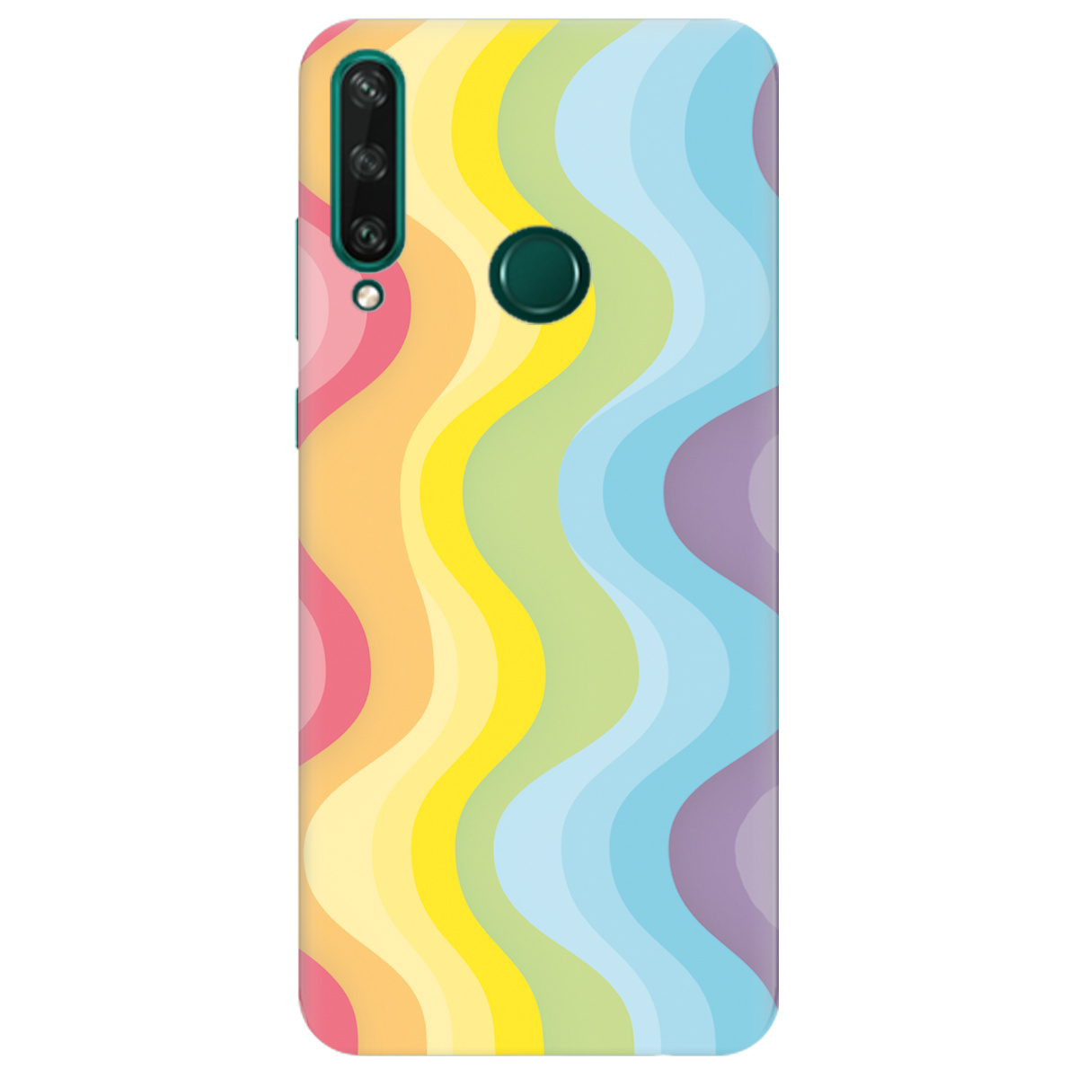 Чехол для Huawei Y6p Веселкові хвилі - фото 1 - Чехлы для телефонов