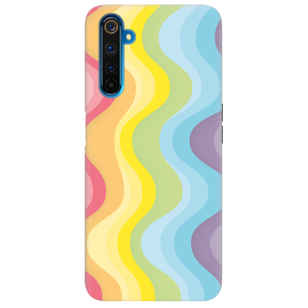Чехол для Realme 6 Pro Веселкові хвилі - фото 1 - Чехлы для телефонов