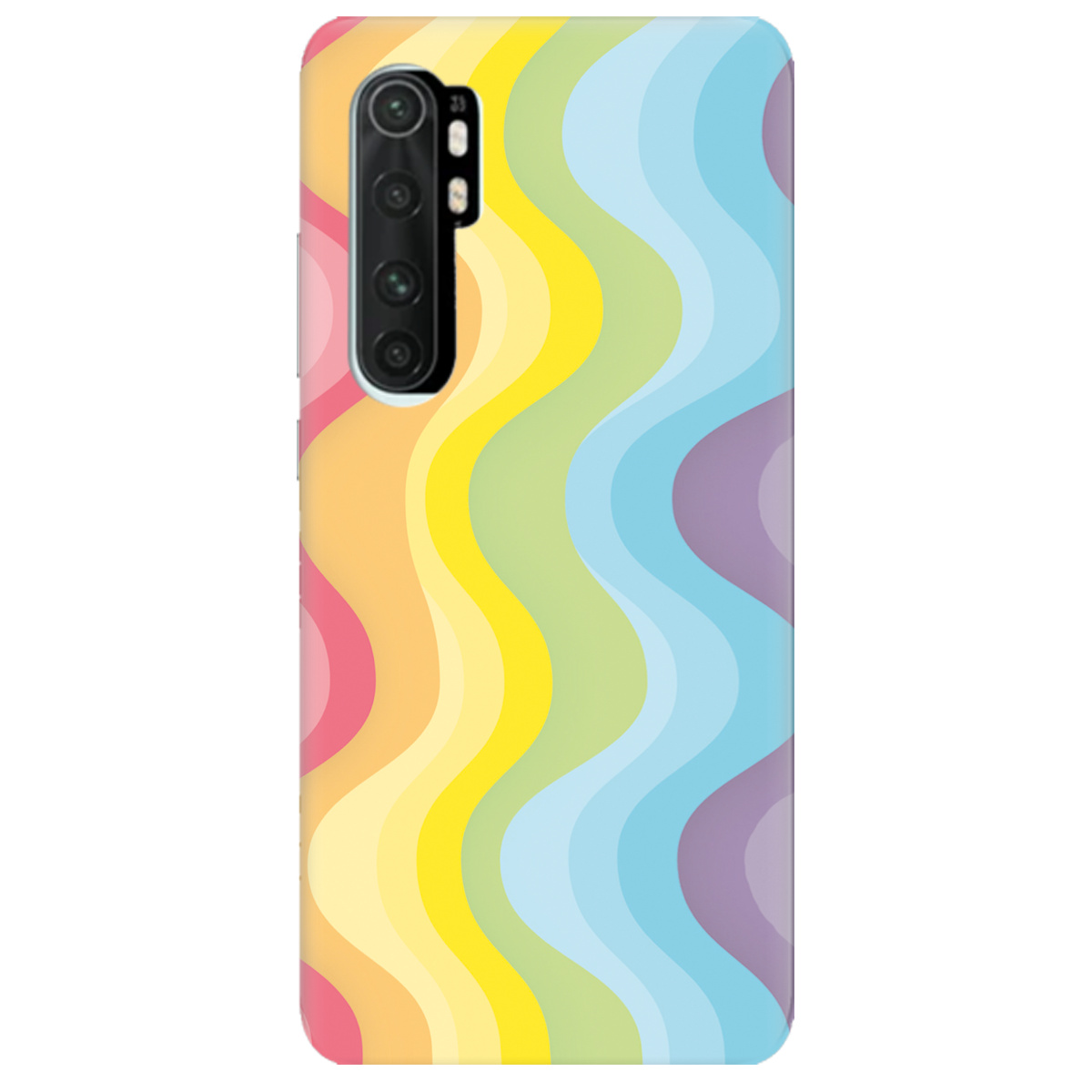 Чехол для Xiaomi Mi Note 10 Lite Веселкові хвилі - фото 1 - Чехлы для телефонов