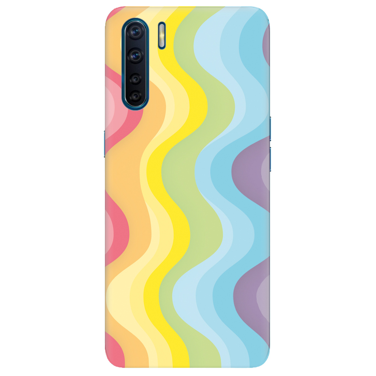 Чохол для Oppo A91 Веселкові хвилі - фото 1 - Чохли для телефонів