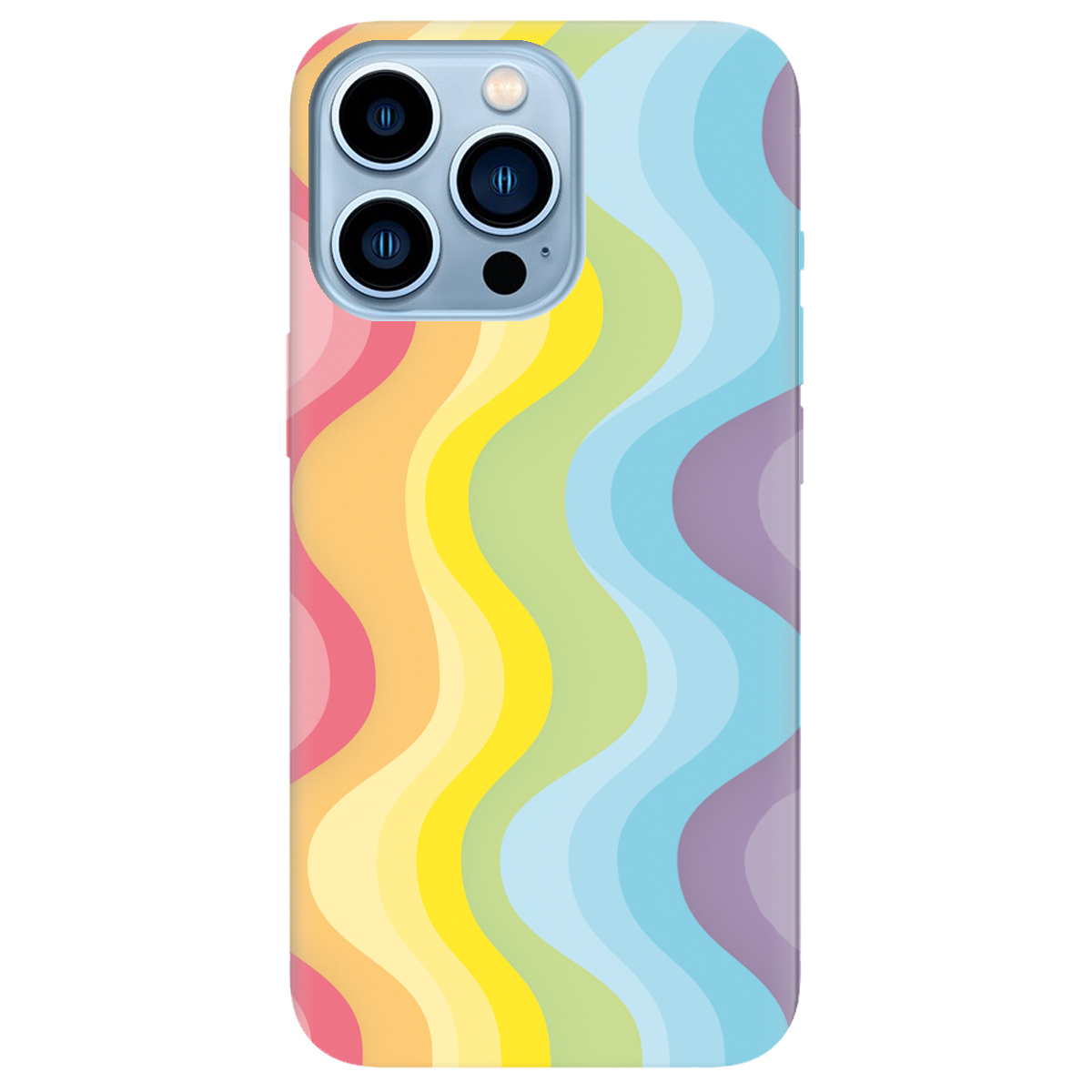 Чехол для Apple iPhone 13 Pro Max Веселкові хвилі - фото 1 Чехол для Apple iPhone 13 Pro Max Веселкові хвилі - фото 1 - Чехлы для телефонов