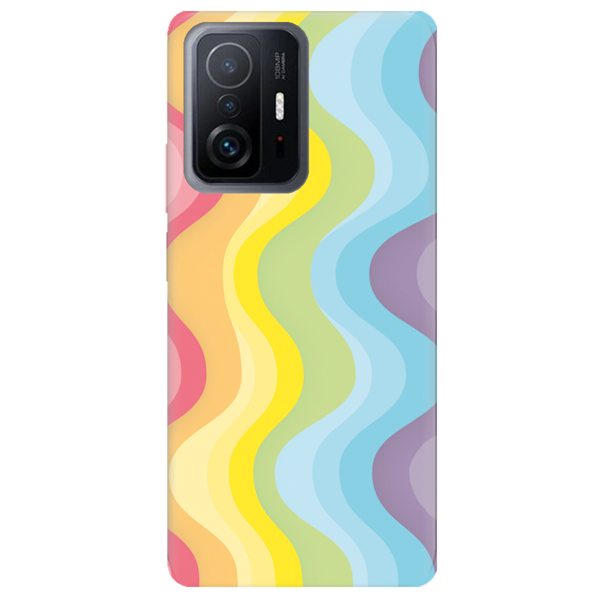 Чехол для Xiaomi 11T Веселкові хвилі - фото 1 - Чехлы для телефонов