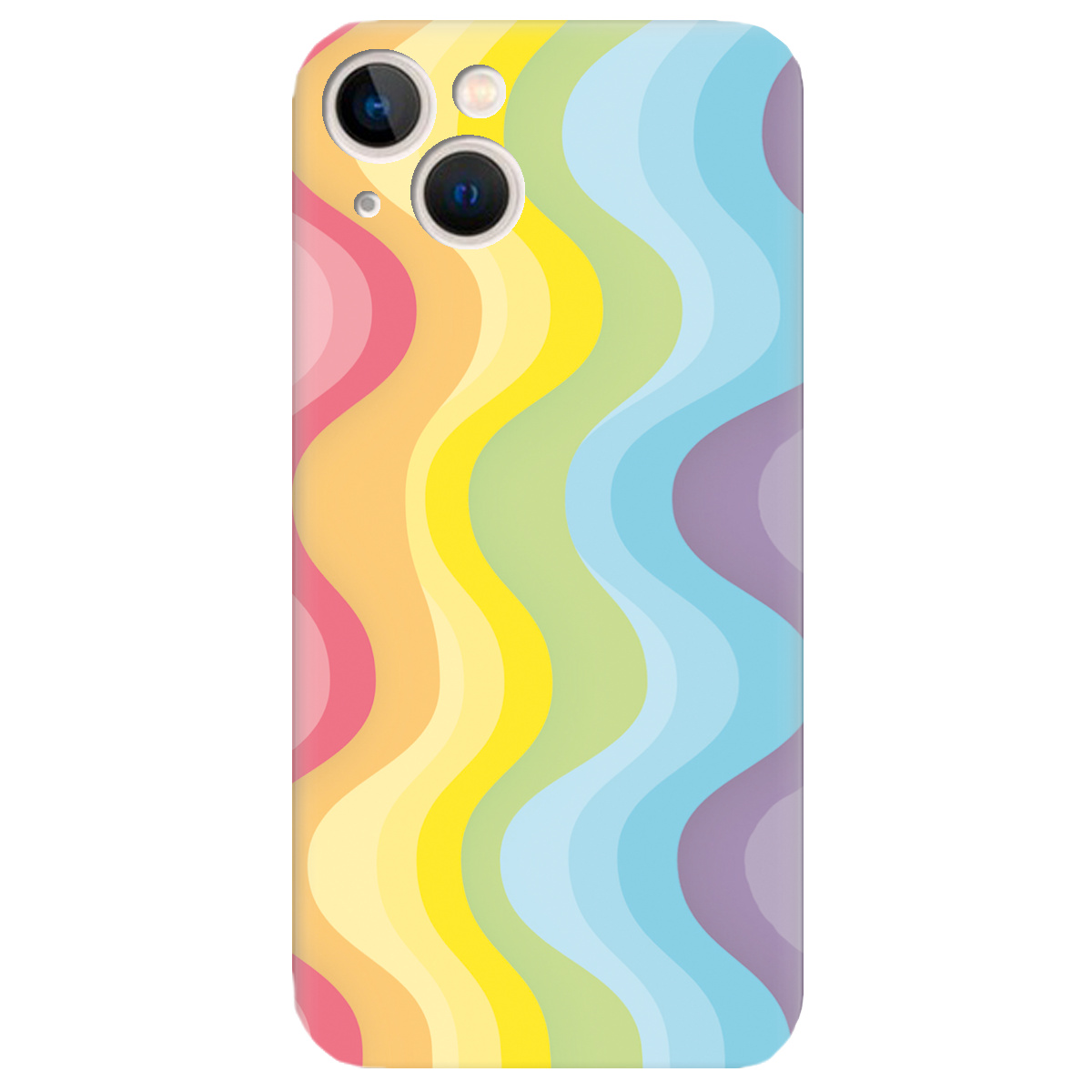 Чехол для Apple iPhone 13 Mini Веселкові хвилі - фото 1 - Чехлы для телефонов