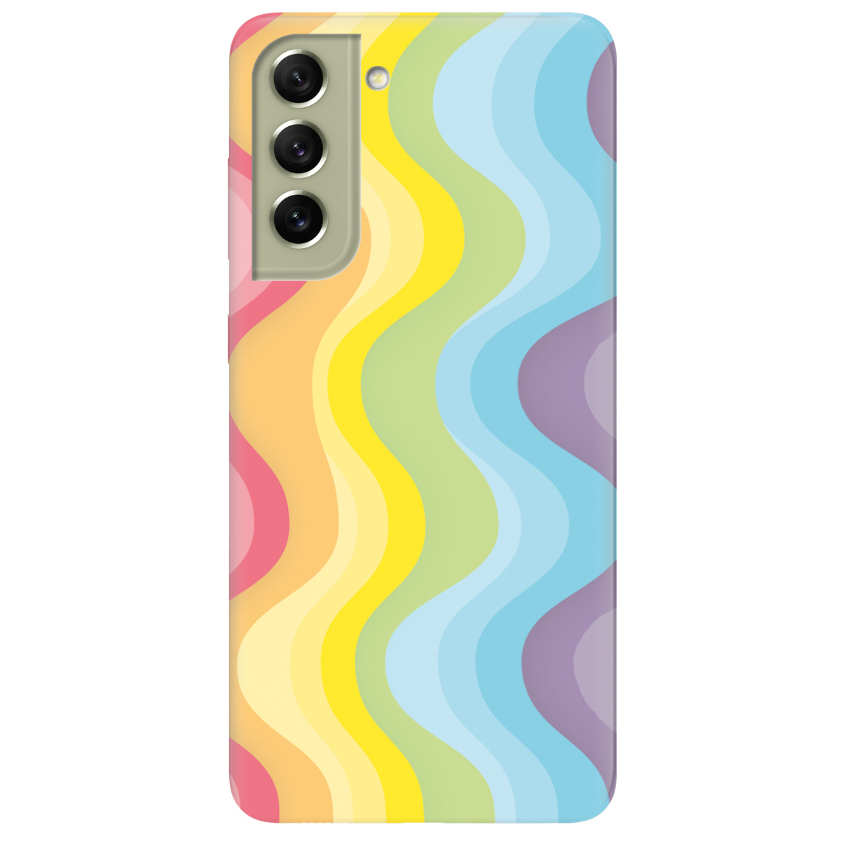 Чохол для Samsung Galaxy S21 FE Веселкові хвилі - фото 1 - Чохли для телефонів