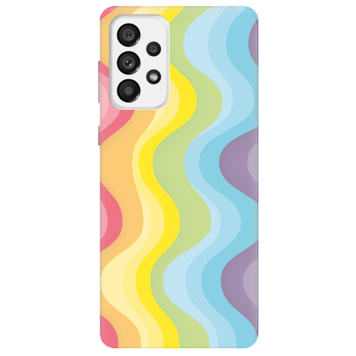 Чохол для Samsung Galaxy A73 Веселкові хвилі - фото 1 Чохол для Samsung Galaxy A73 Веселкові хвилі - фото 1 - Чохли для телефонів