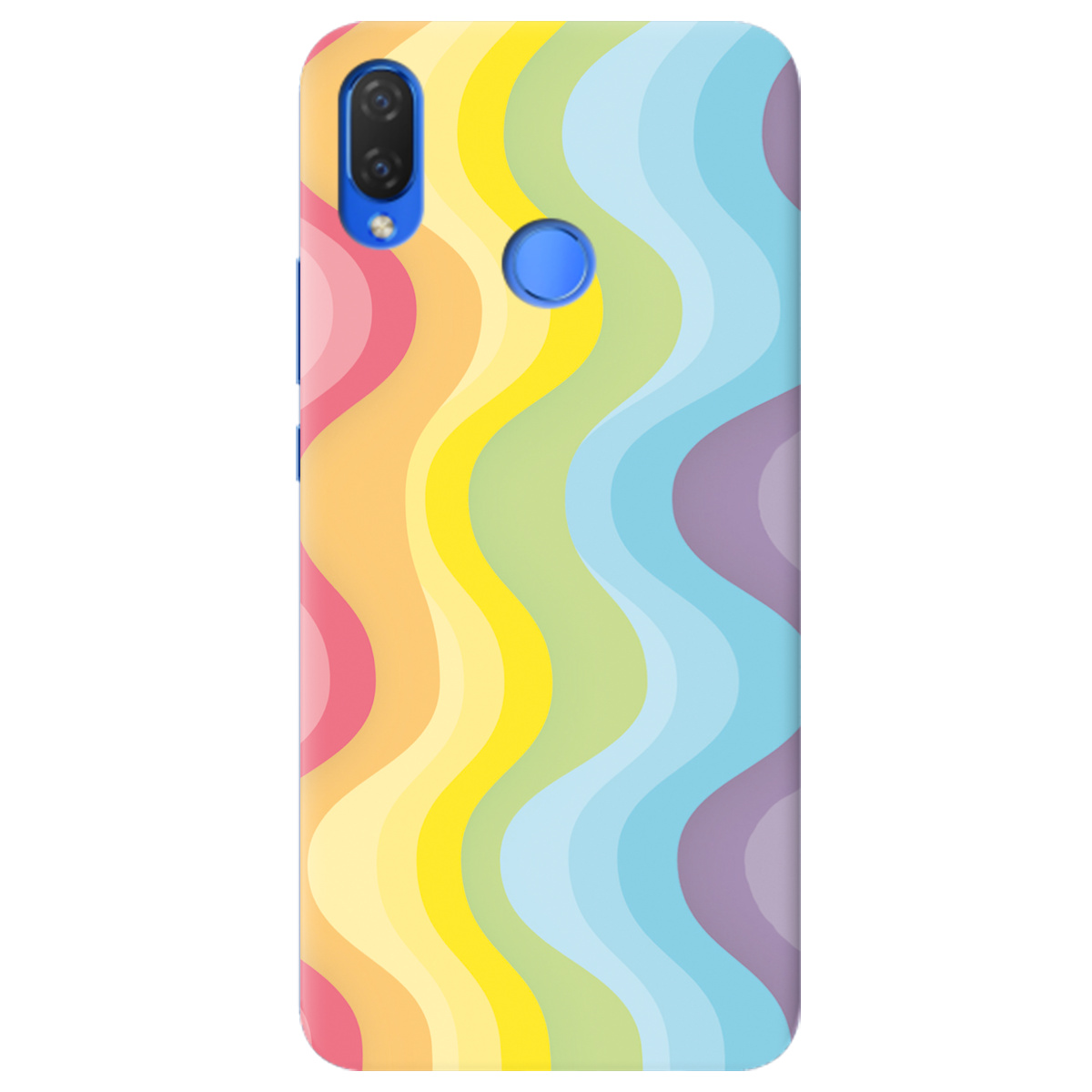 Чехол для Huawei P Smart Plus Веселкові хвилі - фото 1 Чехол для Huawei P Smart Plus Веселкові хвилі - фото 1 - Чехлы для телефонов