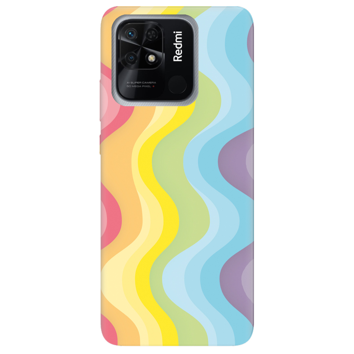 Чехол для Xiaomi Redmi 10C Веселкові хвилі - фото 1 - Чехлы для телефонов
