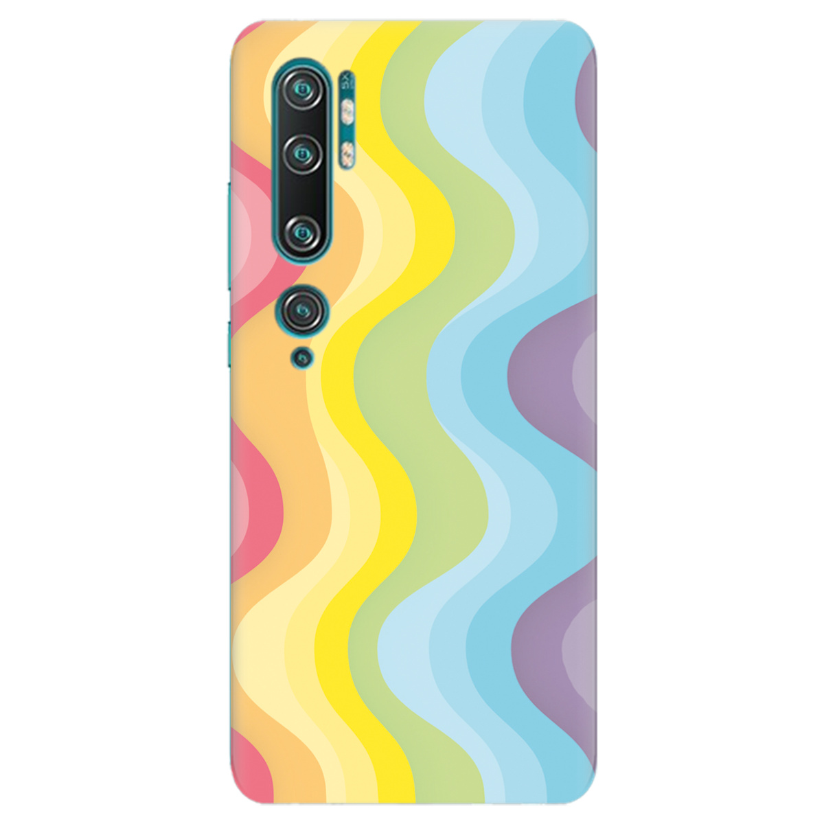 Чехол для Xiaomi Mi Note 10 Pro Веселкові хвилі - фото 1 - Чехлы для телефонов
