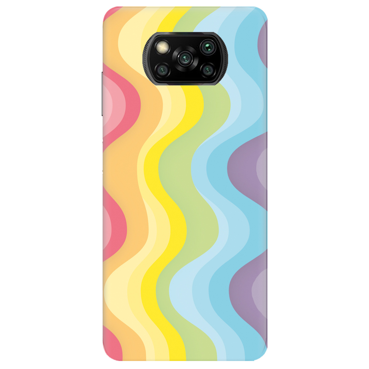 Чохол для Xiaomi Poco X3 Pro Веселкові хвилі - фото 1 - Чохли для телефонів