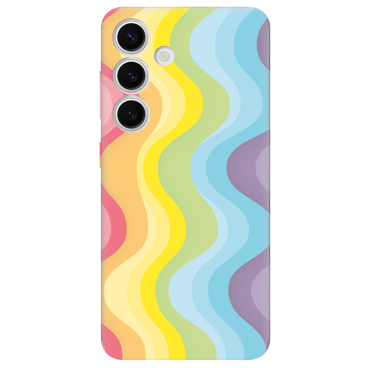 Чехол для Samsung Galaxy S25 Веселкові хвилі - фото 1 Чехол для Samsung Galaxy S25 Веселкові хвилі - фото 1 - Чехлы для телефонов